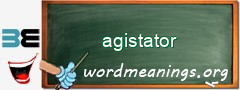 WordMeaning blackboard for agistator